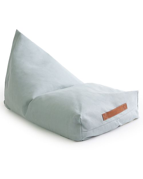 Nobodinoz Oasis Beanbag - Riviera Blue - Organic Cotton Pouf