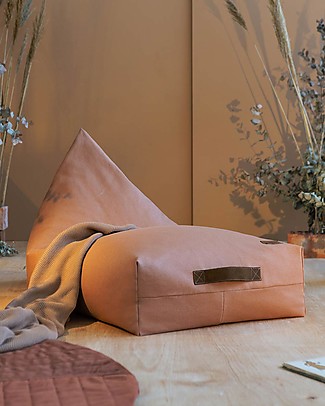 Nobodinoz Oasis Beanbag - Sienna Brown - Organic Cotton Cushions