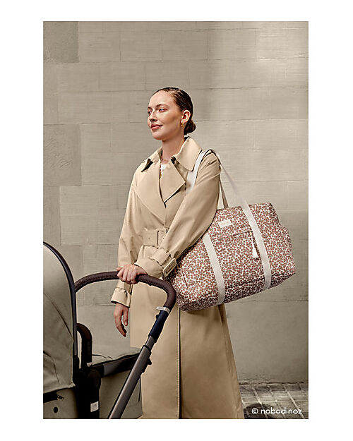 Nobodinoz Opera Waterproof Maternity Bag - Sweet Yumiko - Organic cotton Diaper Changing Bags