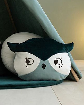 Nobodinoz Owl Cushion - 38x30 cm - Eco-friendly Cushions