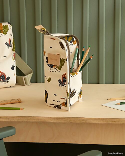 Nobodinoz Pencil Case Get Ready - Hippolyte -  Zip Closure Pencil Cases