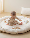 Nobodinoz Playmat Growing Green Sky - Honey Dots/Natural Organic Cotton Padded Playmats