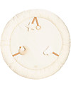 Nobodinoz Playmat Growing Green Sky - Honey Dots/Natural Organic Cotton Padded Playmats