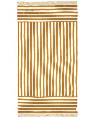 Nobodinoz Portofino Beach Towel - Honey Waves Waffle - Organic Cotton Towels And Flannels
