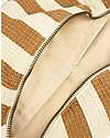 Nobodinoz Portofino Belt Bag - Honey Stripes Waffle - Organic Cotton - 31x20x10 cm Pouch