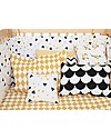 Nobodinoz Rectangular Cushion Neptune, Black Scales - 40x60 cm - 100% organic cotton Cushions