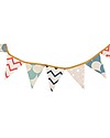 Nobodinoz Rio Garland, Zig Zag - 221 cm - Organic cotton Wall Decorations
