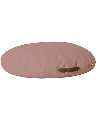 Nobodinoz Round Beanbag Sahara, Dolce Vita Pink - Organic cotton Cushions
