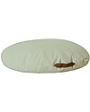 Nobodinoz Round Beanbag Sahara, Green Provence - Organic cotton Pouf