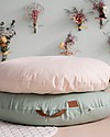 Nobodinoz Round Beanbag Sahara, Green Provence - Organic cotton Pouf
