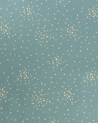 Nobodinoz Saint Barth Mattress and Playmat, Gold Confetti/Magic Green - 120x60x4 cm - Organic cotton Playmats