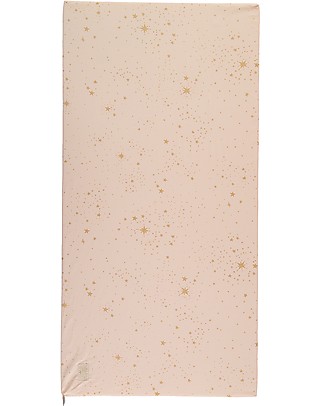 Nobodinoz Saint Barth Mattress and Playmat, Gold Stella/Dream Pink - 120x60x4 cm - Organic cotton Playmats