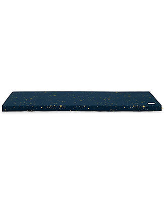 Nobodinoz Saint Barth Mattress and Playmat - Gold Stella/Night Blue - 120x60x4 cm - Organic Cotton Padded Playmats