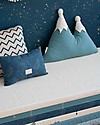 Nobodinoz Snowy Mountain Cushion - Magic Green - Organic cotton Cushions