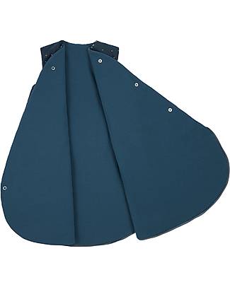 Nobodinoz Snowy Warm Sleeping Bag 0-6Months - TOG 3.5 - Gold Stella Night Blue - Oeko-Tex Organic Cotton Sleeping Bags
