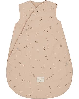 Nobodinoz Snowy Warm Sleeping Bag 0-6Months - TOG 3.5 - Willow Dune - Oeko-Tex Organic Cotton Sleeping Bags