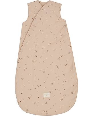Nobodinoz Snowy Warm Sleeping Bag 6-18Months - TOG 3.5 - Willow Dune - Oeko-Tex Organic Cotton Sleeping Bags