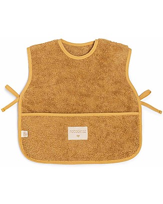 Nobodinoz So Cute Apron/Bib - Caramel - Organic Cotton Waterproof Bibs