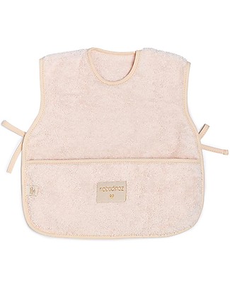 Nobodinoz So Cute Apron/Bib - Pink - Organic Cotton Large Bibs