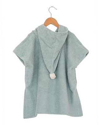 Nobodinoz So Cute Bath Poncho, Green - Organic cotton Towels And Flannels