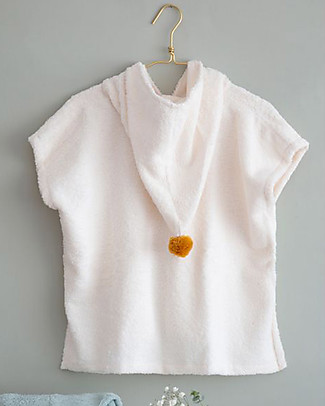 Nobodinoz So Cute Bath Poncho, Natural - Organic cotton Towels And Flannels