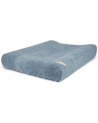 Nobodinoz So Cute Changing Mat & Cover - Blue - 70x50x10 cm - Organic cotton Changing Tables