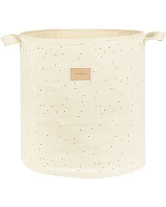 Nobodinoz Storage Basket - Natural Honey Dots - 41x37x37 cm Storage organisers