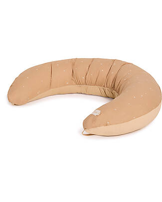 Nobodinoz Stories Compacy Maternity & Feeding Pillow - Blush Little Cherries - Organic Cotton Cushions