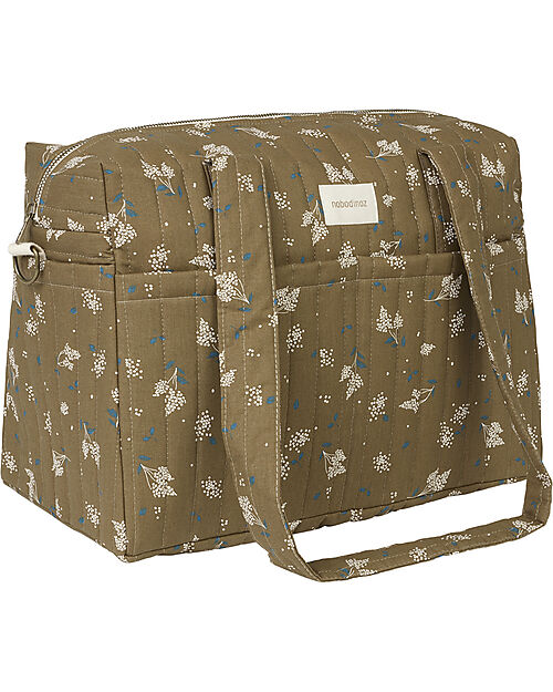 Nobodinoz Stories Stroller Bag - 40x30x25 cm - Brown Lilac Diaper Changing Bags