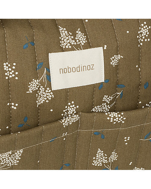 Nobodinoz Stories Stroller Bag - 40x30x25 cm - Brown Lilac Diaper Changing Bags