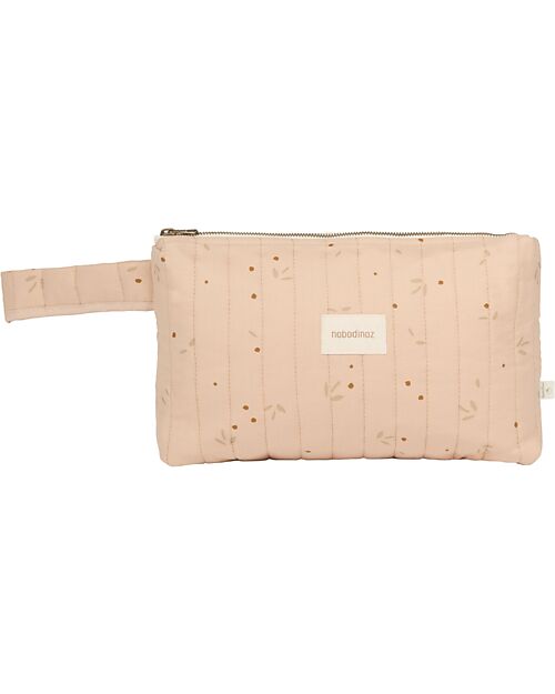 Nobodinoz Stories Toiletry Case - Willow Dune - 100% Organic Cotton Makeup Bags and Pouches