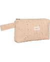 Nobodinoz Stories Toiletry Case - Willow Dune - 100% Organic Cotton Makeup Bags and Pouches