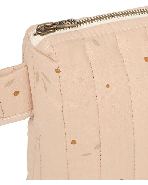 Nobodinoz Stories Toiletry Case - Willow Dune - 100% Organic Cotton Makeup Bags and Pouches