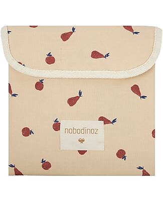 Nobodinoz Sunshine Double Pocket Eco Snack Bag - Daisies - Organic Cotton Snack Boxes