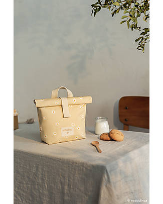 Nobodinoz Sunshine Eco Lunch Bag - Daises - Organic cotton Food Containers