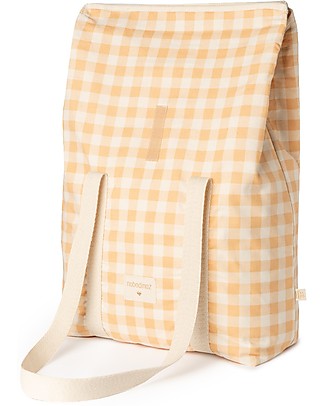 Nobodinoz Sunshine Family Cooler Bag - Vichy Melon - Organic Cotton Lunch Boxes