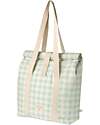 Nobodinoz Sunshine Family Cooler Bag - Vichy Opaline - Organic Cotton Thermal Containers