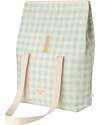 Nobodinoz Sunshine Family Cooler Bag - Vichy Opaline - Organic Cotton Thermal Containers