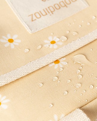 Nobodinoz Sunshine Insulated Lunch bag - Daisies - Organic cotton Lunch Boxes