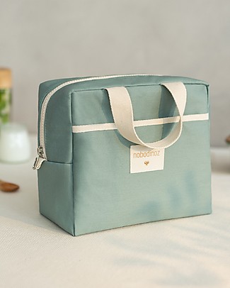 Nobodinoz Sunshine Insulated Lunch bag - Eden Green - Organic cotton Lunch Boxes