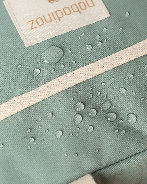 Nobodinoz Sunshine Insulated Lunch bag - Eden Green - Organic cotton Thermal Containers