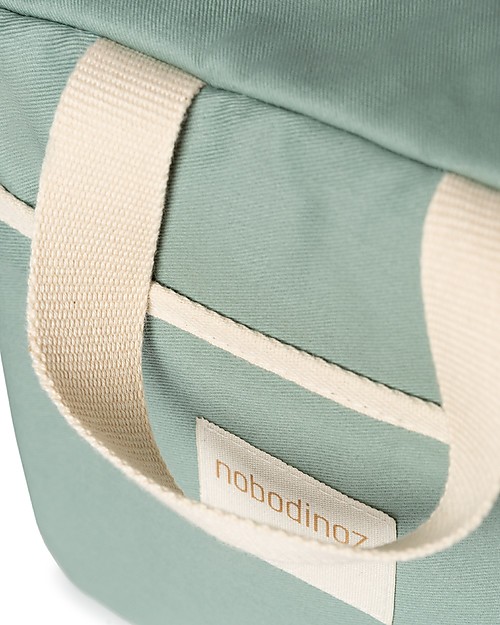 Nobodinoz Sunshine Insulated Lunch bag - Eden Green - Organic cotton Thermal Containers