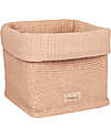 Nobodinoz Wabi Sabi Basket - Pink Powder - 20x18 cm - Organic Cotton Storage organisers