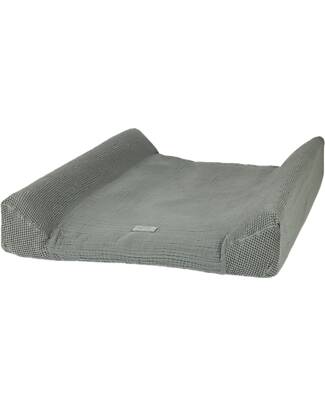 Nobodinoz Wabi Sabi Changing Mat & Cover - Azure - 70x50x10 cm - Organic cotton Changing Tables