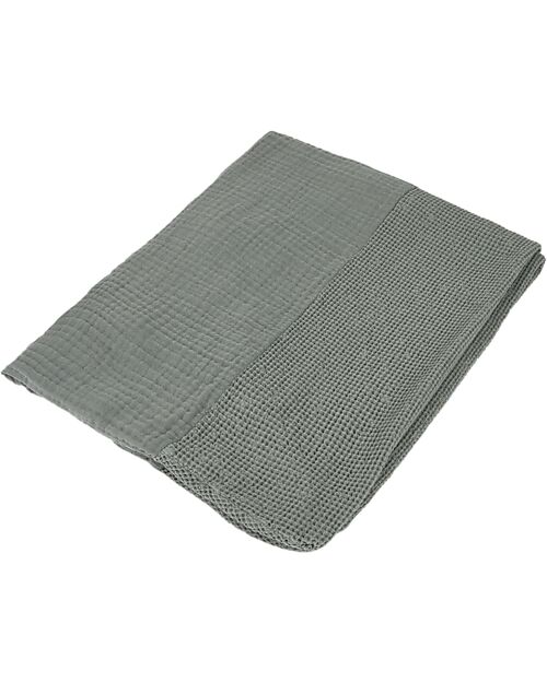 Nobodinoz Wabi Sabi Changing Mat & Cover - Azure - 70x50x10 cm - Organic cotton	 Changing Tables