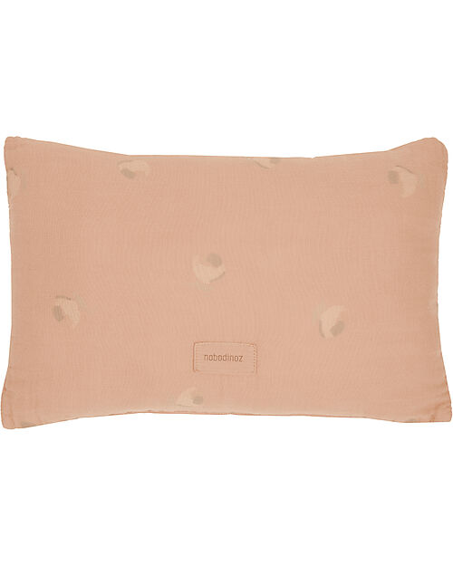 Nobodinoz Wabi-Sabi Cloud Cushion - Powder Pink Blossom - 37x25x12 cm - Organic Cotton Cushions