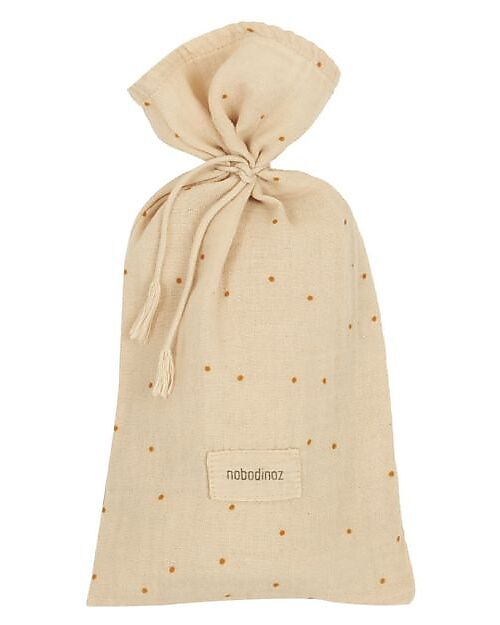 Nobodinoz Wabi-Sabi Duvet Cover Set - Dots ginger - 100% Bio Cotton - 100 x 140 cm Duvet Sets