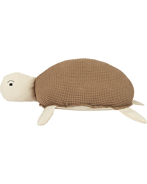 Nobodinoz Wabi-Sabi Turtle Cushion - 30x20x10 cm - 100% Organic Cotton Cushions