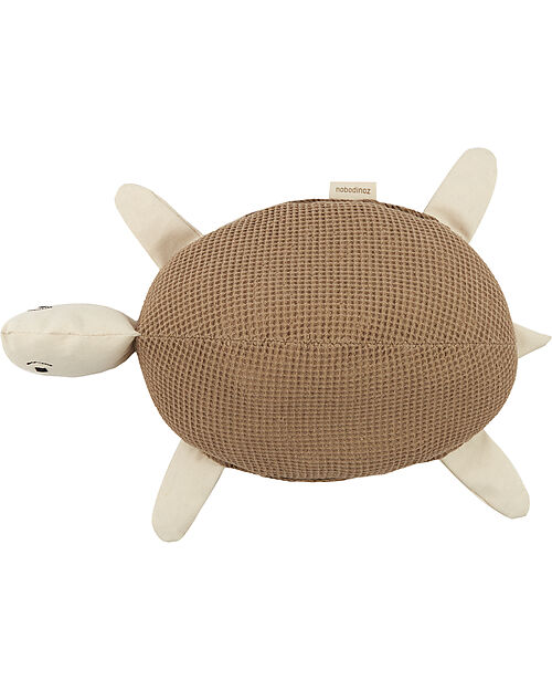 Nobodinoz Wabi-Sabi Turtle Cushion - 30x20x10 cm - 100% Organic Cotton Cushions