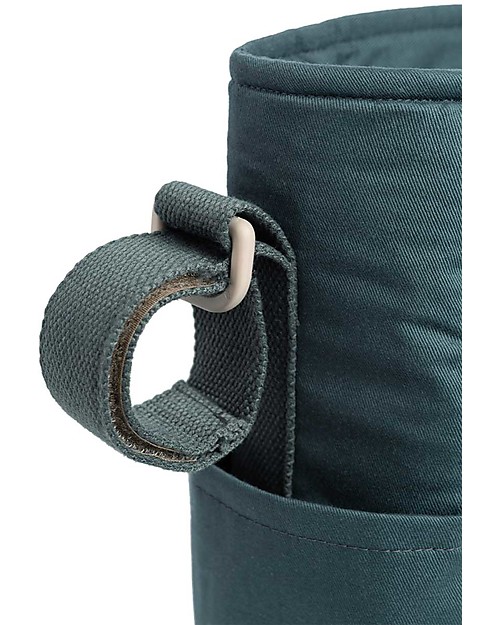 Nobodinoz Waterproof Changing Bag Baby on the Go - Blue - Organic Cotton Diaper Changing Bags